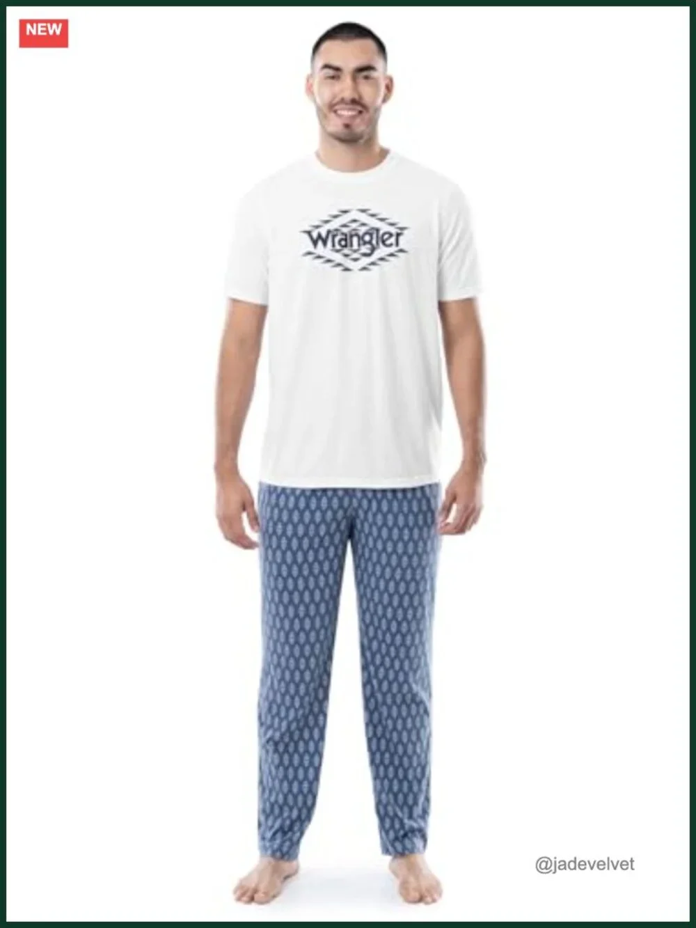 Relaxed Fit Cotton Blend Pajama Sleep Set with 6 Pockets